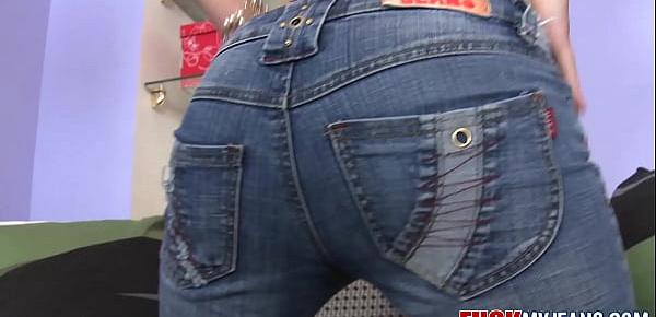  Brunette In Jeans and Heels Anal by BBC